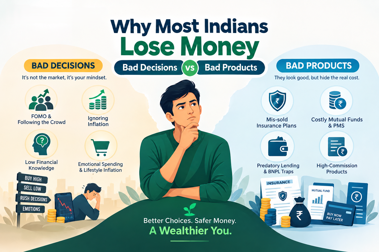 Why Most Indians Lose Money: Bad Decisions vs Bad Products